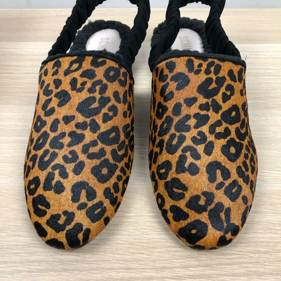 NWT Schutz Pompey Genuine Calf Hair Slingback Flat - Picture 5 of 9